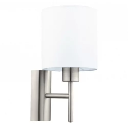 LED corp de iluminat, de perete, E27-es decorativ, textil, alb, alb, EGLO, PASTERI, 94924