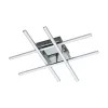 LED corp de iluminat, de tavan, 24W, alb cald, crom, EGLO, LASANA 1, 95568