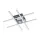 LED corp de iluminat, de tavan, 24W, alb cald, crom, EGLO, LASANA 1, 95568