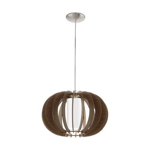 EGLO , 95591 , STELLATO 3 , függeszték , E27 , 1X60W , IP20 , barna, fehér