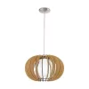 EGLO , 95598 , STELLATO 1 , függeszték , E27 , 1X60W , IP20 , juhar, fehér