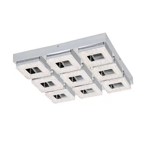 EGLO , 95658 , FRADELO , fali-mennyezeti lámpa , 3000 K , LED , 9X3,8W , IP20 , króm, átlátszó