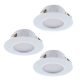 EGLO , 95821 , PINEDA , süllyesztett lámpa , 3000 K , LED , 3X4,9W , IP20, IP44