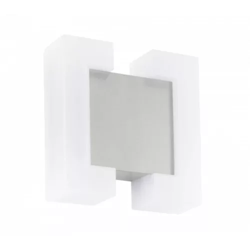Led lámpatest , oldalfali , 2 x 4.8 Watt , meleg fehér , matt nikkel , kültéri , IP44 , EGLO , SITIA , 95987