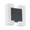 Led lámpatest , oldalfali , 2 x 4.8 Watt , meleg fehér , antracit , kültéri , IP44 , EGLO , SITIA , 95988