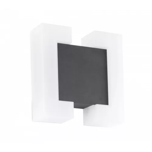Led lámpatest , oldalfali , 2 x 4.8 Watt , meleg fehér , antracit , kültéri , IP44 , EGLO , SITIA , 95988