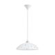 EGLO , 96073 , VETRO , függeszték , E27 , 1X60W , IP20 , fehér, átlátszó