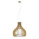 EGLO , 96214 , TINDORI , függeszték , E27 , 1X60W , IP20 , juhar, fehér