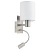 EGLO , 96477 , PASTERI , fali lámpa , 3000 K , E27 , 1X40W , IP20 , fehér