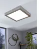 LED panel , 21W , falon kívüli , négyzet , dimmelhető , RGB , CCT , nikkel keret , EGLO , Connect , FUEVA-C , 96681