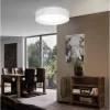 LED corp de iluminat, de tavan, 3 X E27, textil, maro-gri, EGLO, PASTERI, 97612
