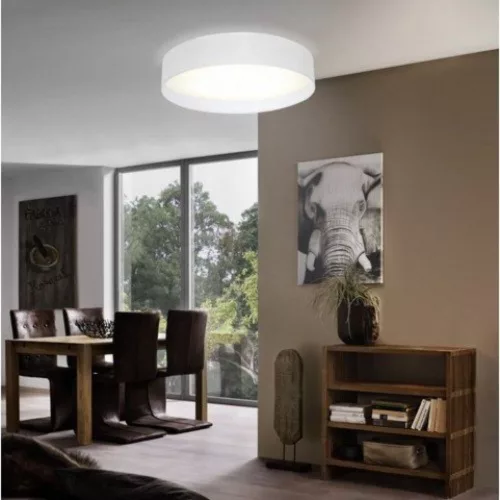 LED corp de iluminat, de tavan, 3 X E27, textil, maro-gri, EGLO, PASTERI, 97612
