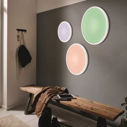 LED panel , 30 cm , 16W , kerek , RGB-CCT , dimmelhető , EGLO , SARSINA-C , 97958