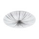 EGLO , 98326 , NIEVES , fali-mennyezeti lámpa , 3000 K , LED , 7X4,4W , IP20 , fehér, ezüst