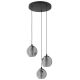 EGLO , 98653 , ARISCANI , függeszték , E27 , 3X40W , IP20 , fekete-átlátszó