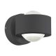 EGLO , 98746 , TREVIOLO , fali lámpa , 3000 K , LED , 2X2,2W , IP44 , átlátszó