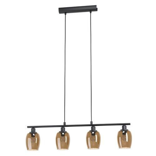 EGLO , 98765 , ZABALEA , függeszték , E14 , 4X40W , IP20 , átlátszó bronz