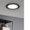 LED panel , 16.5W , süllyesztett , kerek , meleg fehér , fekete keret , EGLO , FUEVA 5 , 99145
