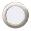LED panel , 5.5W , süllyesztett , kerek , természetes fehér , matt nikkel keret , EGLO , FUEVA 5 , 99153