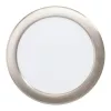 LED panel , 10.5W , süllyesztett , kerek , természetes fehér , matt nikkel keret , EGLO , FUEVA 5 , 99154