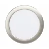 LED panel , 10.5W , süllyesztett , kerek , természetes fehér , matt nikkel keret , EGLO , FUEVA 5 , 99154