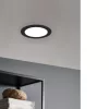 LED panel , 10.5W , süllyesztett , kerek , természetes fehér , fekete keret , EGLO , FUEVA 5 , 99158