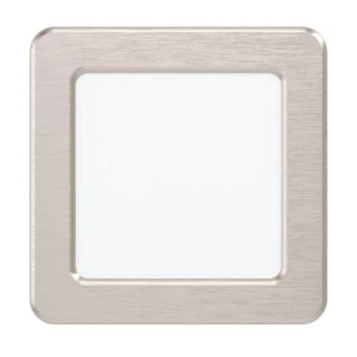 LED panel , 5.5W , süllyesztett , négyzet , meleg fehér , nikkel keret , EGLO , FUEVA 5 , 99167