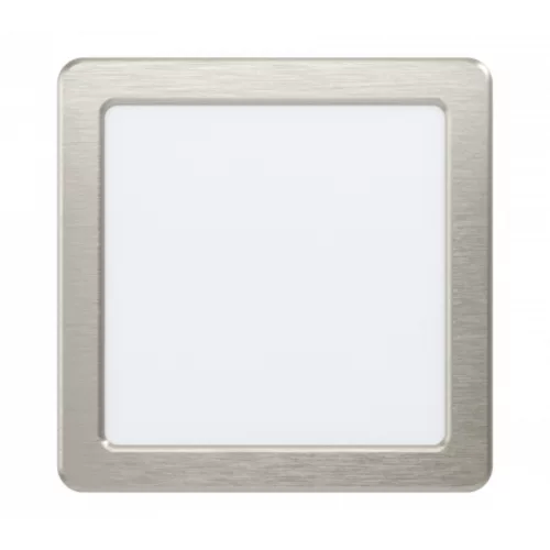 LED panel , 10.5W , süllyesztett , négyzet, meleg fehér , matt nikkel keret , EGLO , FUEVA 5 , 99168