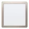 LED panel , 16.5W , süllyesztett , négyzet, meleg fehér , matt nikkel keret , EGLO , FUEVA 5 , 99169