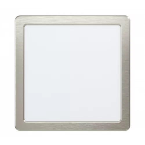 LED panel , 16.5W , süllyesztett , négyzet, meleg fehér , matt nikkel keret , EGLO , FUEVA 5 , 99169