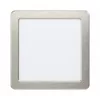 LED panel , 10.5W , süllyesztett , négyzet, természetes fehér , matt nikkel keret , EGLO , FUEVA 5 , 99184