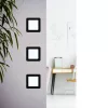 LED panel , 5.5W , süllyesztett , négyzet , természetes fehér , fekete keret , EGLO , FUEVA 5 , 99187