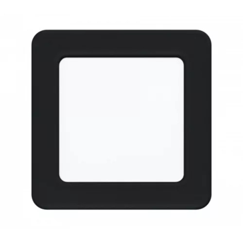LED panel , 5.5W , süllyesztett , négyzet , természetes fehér , fekete keret , EGLO , FUEVA 5 , 99187