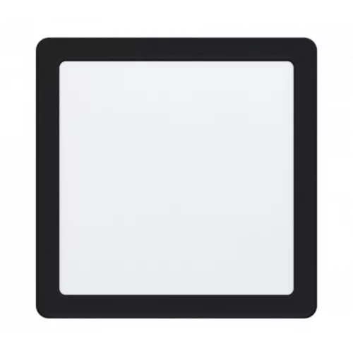 LED panel , 16.5W , süllyesztett , négyzet, természetes fehér , fekete keret , EGLO , FUEVA 5 , 99189