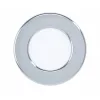 LED panel , 2.7W , süllyesztett , kerek , meleg fehér , króm keret , IP44 , EGLO , FUEVA 5 , 99204