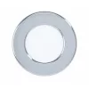 LED panel , 2.7W , süllyesztett , kerek , természetes fehér , króm keret , IP44 , EGLO , FUEVA 5 , 99208