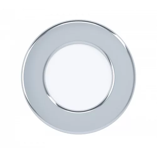 LED panel , 2.7W , süllyesztett , kerek , természetes fehér , króm keret , IP44 , EGLO , FUEVA 5 , 99208