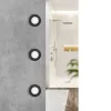 LED panel , 2.7W , süllyesztett , kerek , meleg fehér , fekete keret , IP44 , EGLO , FUEVA 5 , 99211