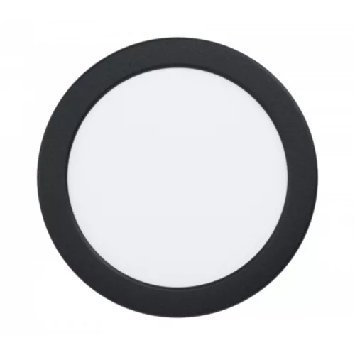 LED panel , 10.5W , süllyesztett , kerek , meleg fehér , fekete keret , IP44 , EGLO , FUEVA 5 , 99212