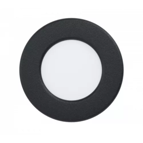 LED panel , 2.7W , süllyesztett , kerek , természetes fehér , fekete keret , IP44 , EGLO , FUEVA 5 , 99213