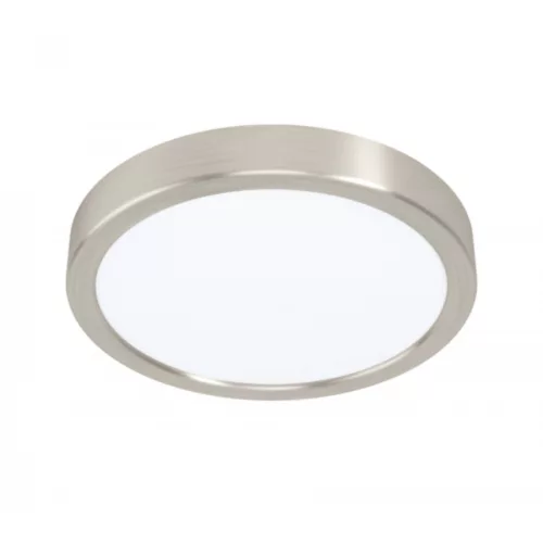 LED panel , 17W , falon kívüli , kerek , meleg fehér , matt nikkel keret , EGLO , FUEVA 5 , 99219
