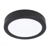 LED panel , 10.5W , falon kívüli , kerek , meleg fehér , fekete keret , EGLO , FUEVA 5 , 99222