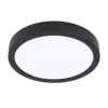 LED panel , 16.5W , falon kívüli , kerek , meleg fehér , fekete keret , EGLO , FUEVA 5 , 99223