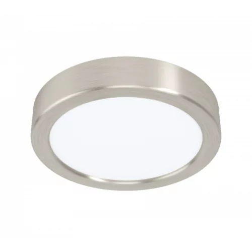LED panel , 10.5W , falon kívüli , kerek , természetes fehér , matt nikkel keret , EGLO , FUEVA 5 , 99228