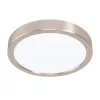 LED panel , 16.5W , falon kívüli , kerek , természetes fehér , matt nikkel keret , EGLO , FUEVA 5 , 99229