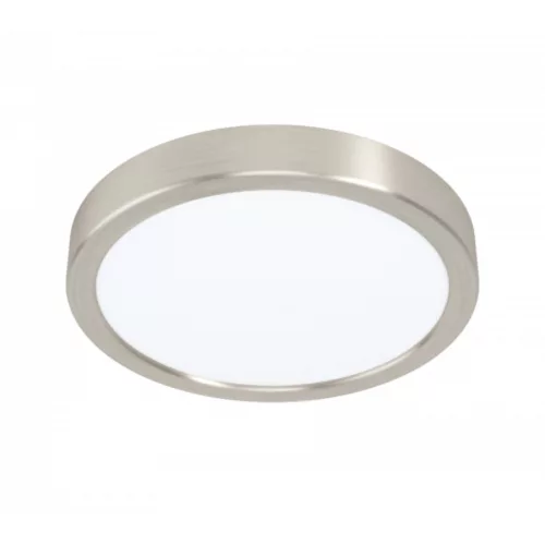 LED panel , 16.5W , falon kívüli , kerek , természetes fehér , matt nikkel keret , EGLO , FUEVA 5 , 99229