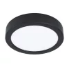LED panel , 10.5W , falon kívüli , kerek , természetes fehér , fekete keret , EGLO , FUEVA 5 , 99233