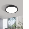 LED panel , 20W , falon kívüli , kerek , természetes fehér , fekete keret , EGLO , FUEVA 5 , 99235