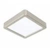 LED panel , 10.5W , falon kívüli , négyzet , meleg fehér , matt nikkel keret , EGLO , FUEVA 5 , 99239