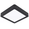 LED panel , 10.5W , falon kívüli , négyzet , meleg fehér , fekete keret , EGLO , FUEVA 5 , 99243